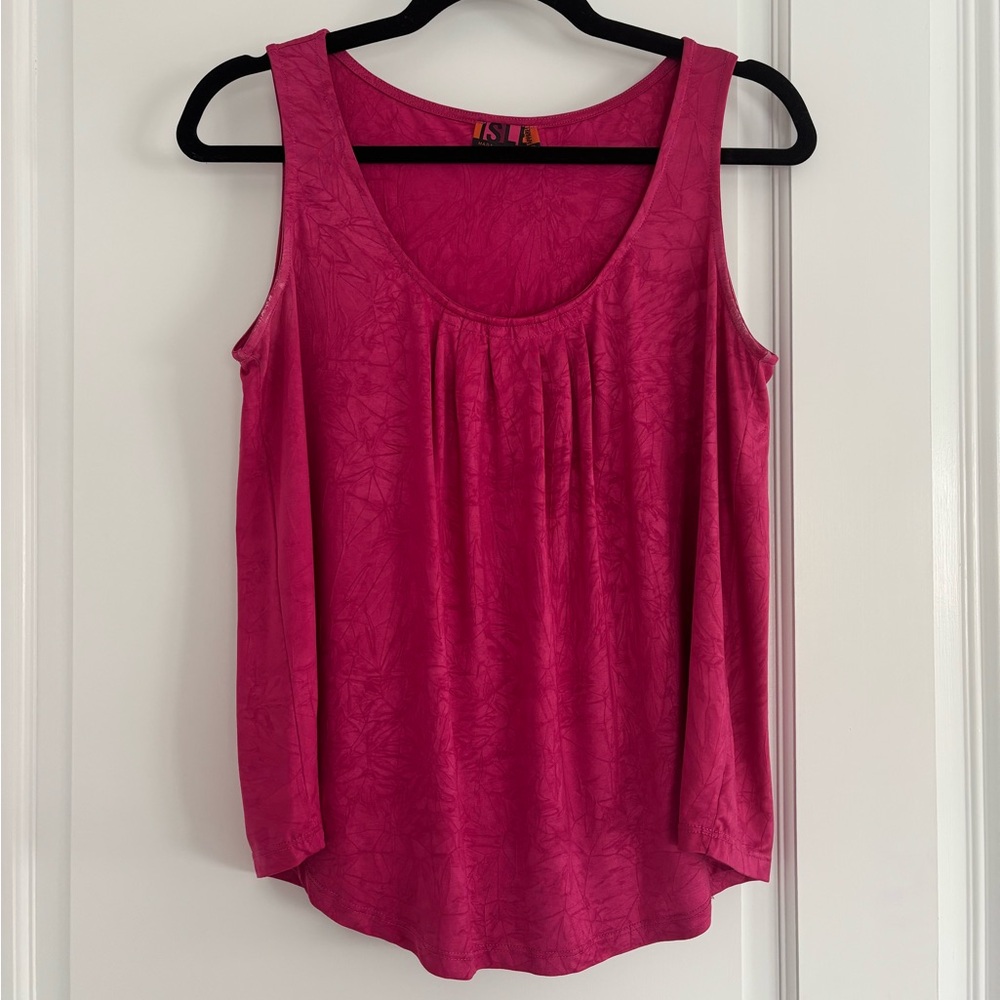 Vibrant Pink Sleeveless Tank Top